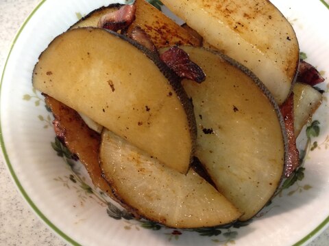 黒大根とハムの炒め煮